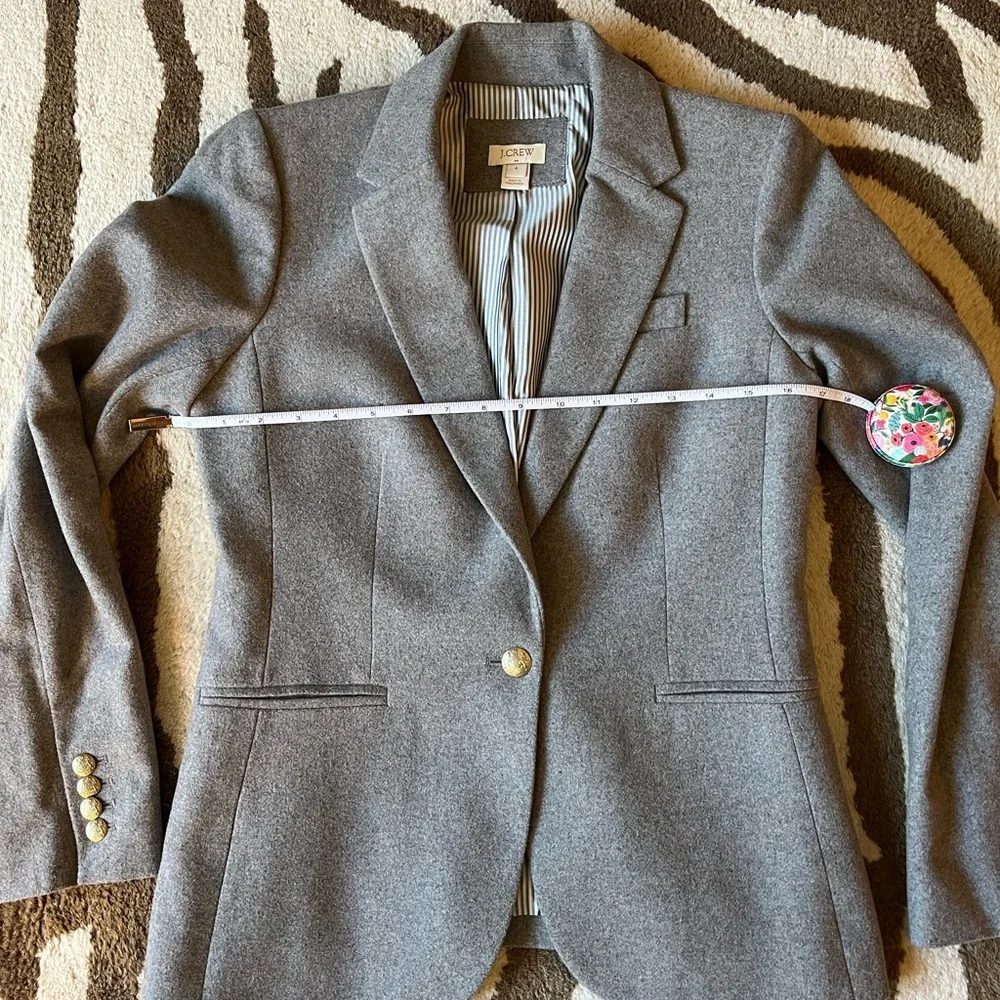 J Crew Blazer Gray 4 - Picture 4 of 7